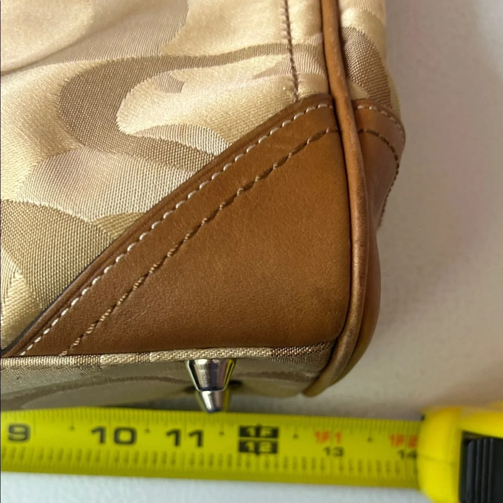 Coach Brown and Cream Shoulder Bag